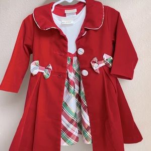 Classy and Comfy Christmas dress for toddler. 2T